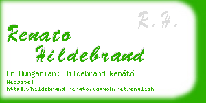 renato hildebrand business card